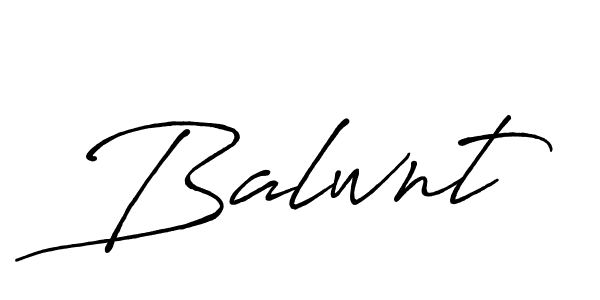 Balwnt stylish signature style. Best Handwritten Sign (Antro_Vectra_Bolder) for my name. Handwritten Signature Collection Ideas for my name Balwnt. Balwnt signature style 7 images and pictures png