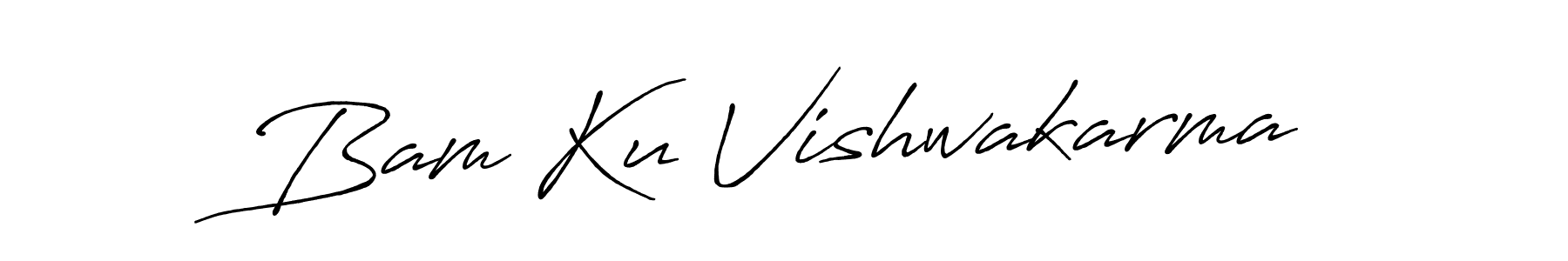 This is the best signature style for the Bam Ku Vishwakarma name. Also you like these signature font (Antro_Vectra_Bolder). Mix name signature. Bam Ku Vishwakarma signature style 7 images and pictures png