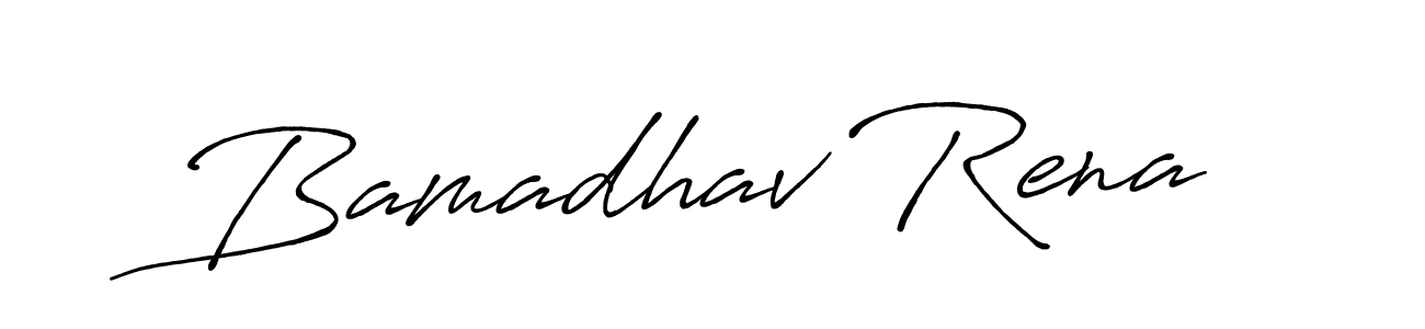 Bamadhav Rena stylish signature style. Best Handwritten Sign (Antro_Vectra_Bolder) for my name. Handwritten Signature Collection Ideas for my name Bamadhav Rena. Bamadhav Rena signature style 7 images and pictures png
