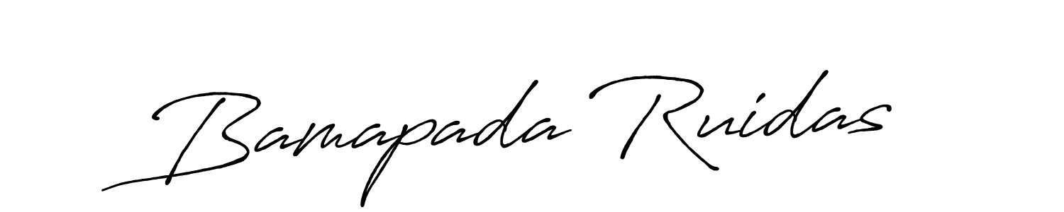 It looks lik you need a new signature style for name Bamapada Ruidas. Design unique handwritten (Antro_Vectra_Bolder) signature with our free signature maker in just a few clicks. Bamapada Ruidas signature style 7 images and pictures png