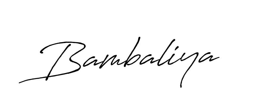 How to make Bambaliya signature? Antro_Vectra_Bolder is a professional autograph style. Create handwritten signature for Bambaliya name. Bambaliya signature style 7 images and pictures png