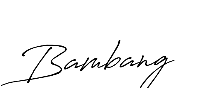 Also we have Bambang name is the best signature style. Create professional handwritten signature collection using Antro_Vectra_Bolder autograph style. Bambang signature style 7 images and pictures png