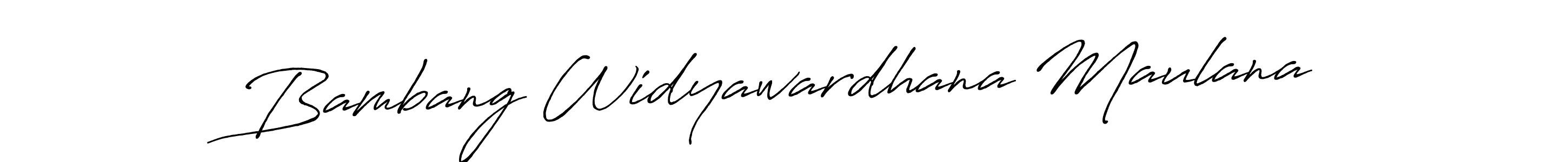 Antro_Vectra_Bolder is a professional signature style that is perfect for those who want to add a touch of class to their signature. It is also a great choice for those who want to make their signature more unique. Get Bambang Widyawardhana Maulana name to fancy signature for free. Bambang Widyawardhana Maulana signature style 7 images and pictures png