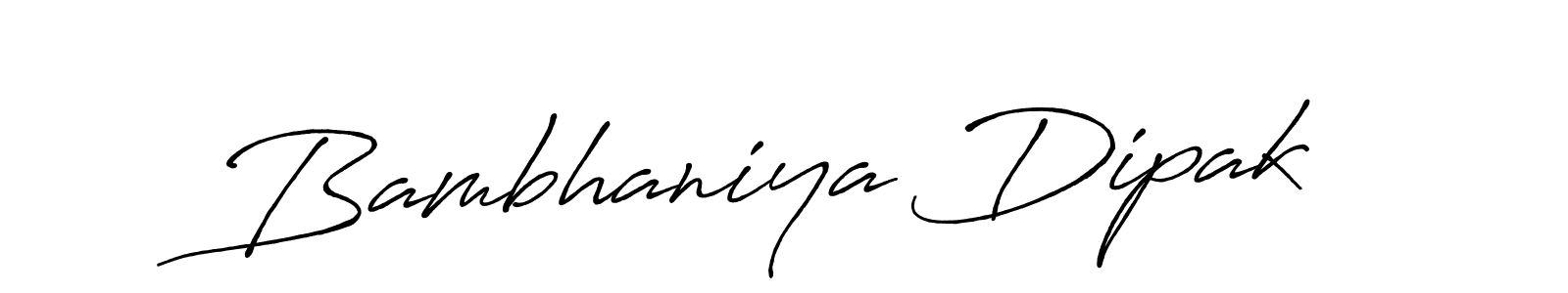 Make a beautiful signature design for name Bambhaniya Dipak. With this signature (Antro_Vectra_Bolder) style, you can create a handwritten signature for free. Bambhaniya Dipak signature style 7 images and pictures png