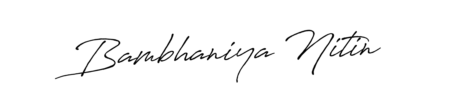 How to Draw Bambhaniya Nitin signature style? Antro_Vectra_Bolder is a latest design signature styles for name Bambhaniya Nitin. Bambhaniya Nitin signature style 7 images and pictures png