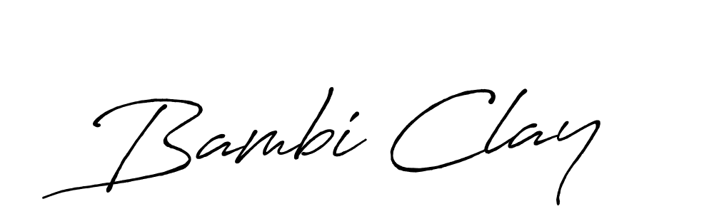 Make a beautiful signature design for name Bambi Clay. With this signature (Antro_Vectra_Bolder) style, you can create a handwritten signature for free. Bambi Clay signature style 7 images and pictures png