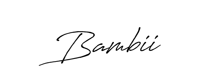 Create a beautiful signature design for name Bambii♡. With this signature (Antro_Vectra_Bolder) fonts, you can make a handwritten signature for free. Bambii♡ signature style 7 images and pictures png