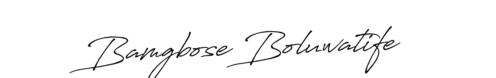 Bamgbose Boluwatife stylish signature style. Best Handwritten Sign (Antro_Vectra_Bolder) for my name. Handwritten Signature Collection Ideas for my name Bamgbose Boluwatife. Bamgbose Boluwatife signature style 7 images and pictures png