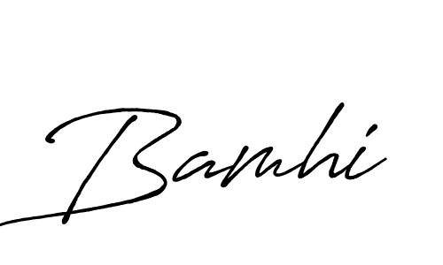 It looks lik you need a new signature style for name Bamhi. Design unique handwritten (Antro_Vectra_Bolder) signature with our free signature maker in just a few clicks. Bamhi signature style 7 images and pictures png