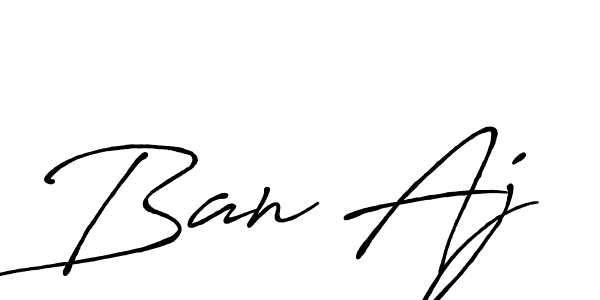 Ban Aj stylish signature style. Best Handwritten Sign (Antro_Vectra_Bolder) for my name. Handwritten Signature Collection Ideas for my name Ban Aj. Ban Aj signature style 7 images and pictures png