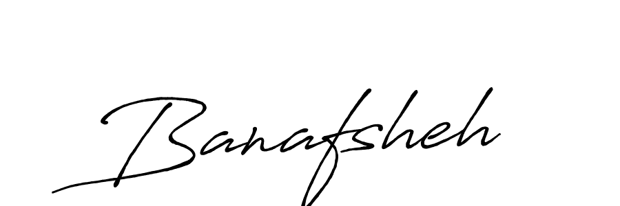 How to make Banafsheh signature? Antro_Vectra_Bolder is a professional autograph style. Create handwritten signature for Banafsheh name. Banafsheh signature style 7 images and pictures png