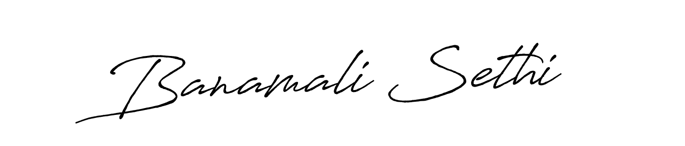 Use a signature maker to create a handwritten signature online. With this signature software, you can design (Antro_Vectra_Bolder) your own signature for name Banamali Sethi. Banamali Sethi signature style 7 images and pictures png