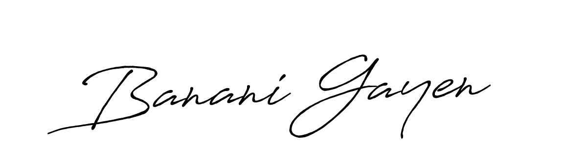 It looks lik you need a new signature style for name Banani Gayen. Design unique handwritten (Antro_Vectra_Bolder) signature with our free signature maker in just a few clicks. Banani Gayen signature style 7 images and pictures png