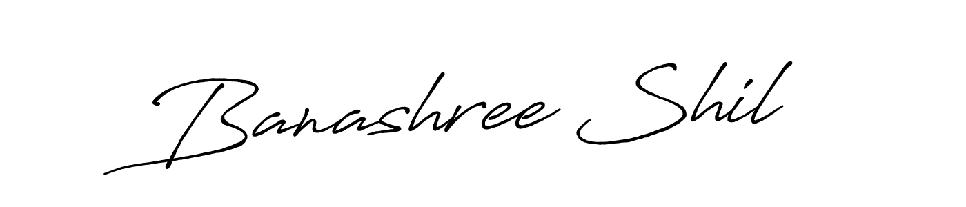Design your own signature with our free online signature maker. With this signature software, you can create a handwritten (Antro_Vectra_Bolder) signature for name Banashree Shil. Banashree Shil signature style 7 images and pictures png