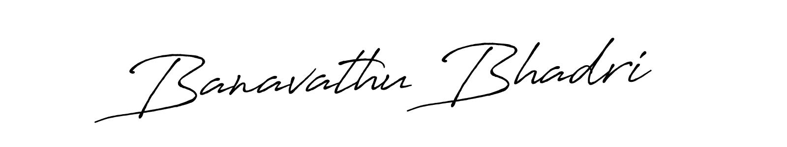 How to make Banavathu Bhadri signature? Antro_Vectra_Bolder is a professional autograph style. Create handwritten signature for Banavathu Bhadri name. Banavathu Bhadri signature style 7 images and pictures png