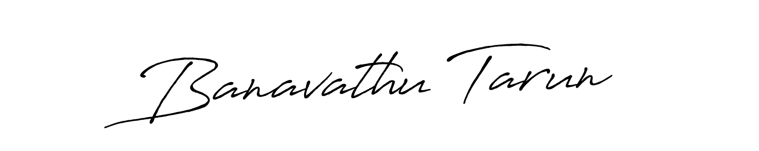 The best way (Antro_Vectra_Bolder) to make a short signature is to pick only two or three words in your name. The name Banavathu Tarun include a total of six letters. For converting this name. Banavathu Tarun signature style 7 images and pictures png