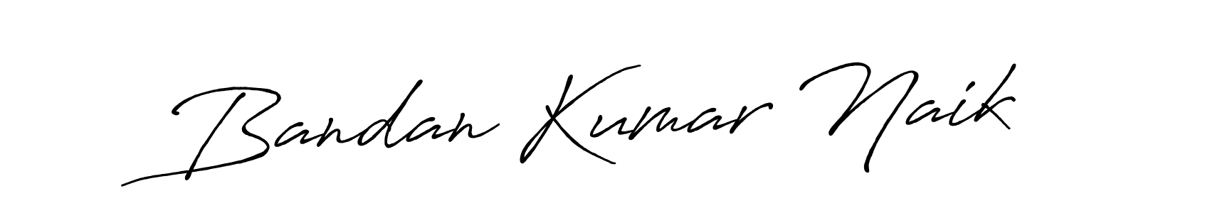 Make a beautiful signature design for name Bandan Kumar Naik. With this signature (Antro_Vectra_Bolder) style, you can create a handwritten signature for free. Bandan Kumar Naik signature style 7 images and pictures png