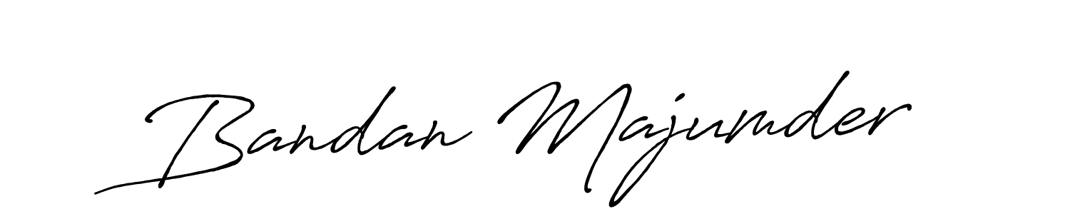 Make a beautiful signature design for name Bandan Majumder. With this signature (Antro_Vectra_Bolder) style, you can create a handwritten signature for free. Bandan Majumder signature style 7 images and pictures png