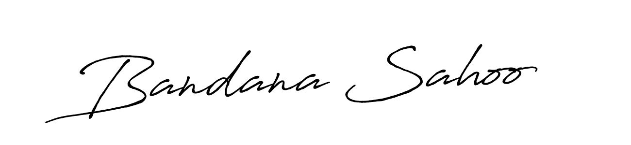 Use a signature maker to create a handwritten signature online. With this signature software, you can design (Antro_Vectra_Bolder) your own signature for name Bandana Sahoo. Bandana Sahoo signature style 7 images and pictures png