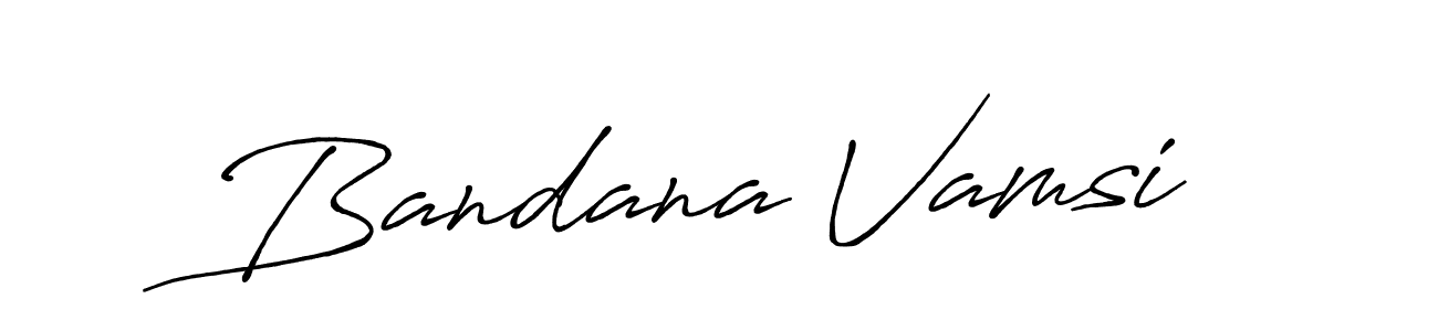 The best way (Antro_Vectra_Bolder) to make a short signature is to pick only two or three words in your name. The name Bandana Vamsi include a total of six letters. For converting this name. Bandana Vamsi signature style 7 images and pictures png