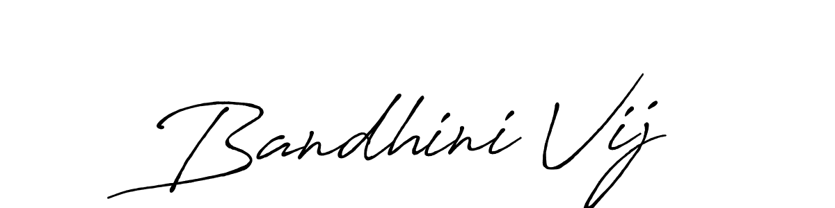 Design your own signature with our free online signature maker. With this signature software, you can create a handwritten (Antro_Vectra_Bolder) signature for name Bandhini Vij. Bandhini Vij signature style 7 images and pictures png