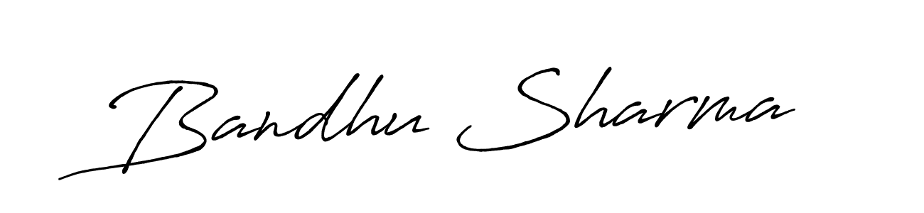 It looks lik you need a new signature style for name Bandhu Sharma. Design unique handwritten (Antro_Vectra_Bolder) signature with our free signature maker in just a few clicks. Bandhu Sharma signature style 7 images and pictures png