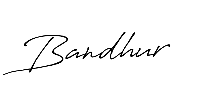 How to make Bandhur name signature. Use Antro_Vectra_Bolder style for creating short signs online. This is the latest handwritten sign. Bandhur signature style 7 images and pictures png