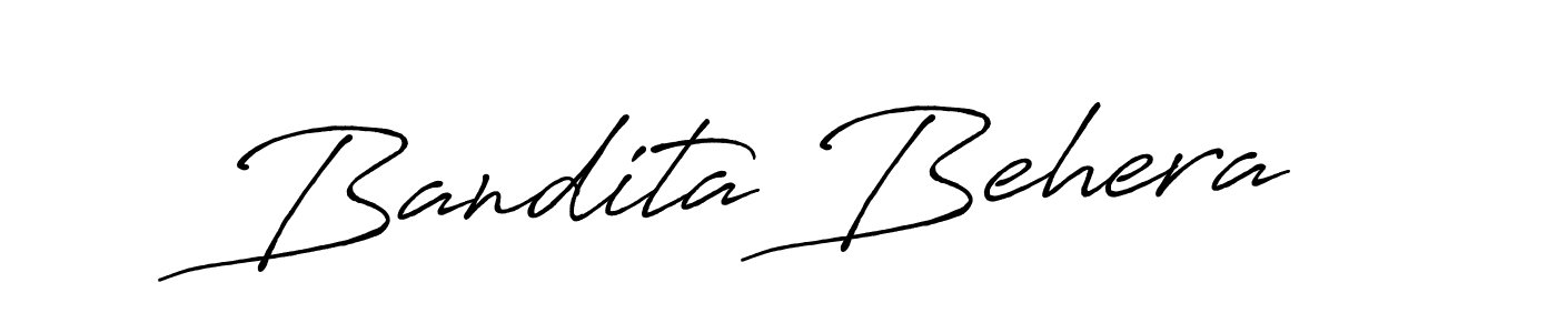 Bandita Behera stylish signature style. Best Handwritten Sign (Antro_Vectra_Bolder) for my name. Handwritten Signature Collection Ideas for my name Bandita Behera. Bandita Behera signature style 7 images and pictures png