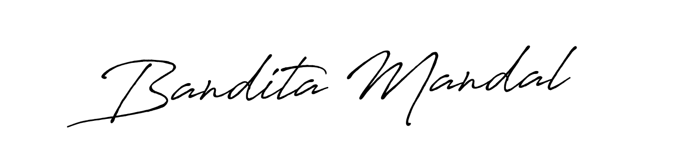 Use a signature maker to create a handwritten signature online. With this signature software, you can design (Antro_Vectra_Bolder) your own signature for name Bandita Mandal. Bandita Mandal signature style 7 images and pictures png