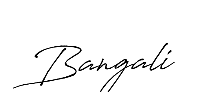 You should practise on your own different ways (Antro_Vectra_Bolder) to write your name (Bangali) in signature. don't let someone else do it for you. Bangali signature style 7 images and pictures png