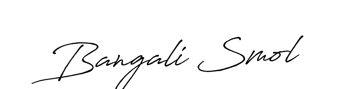 It looks lik you need a new signature style for name Bangali Smol. Design unique handwritten (Antro_Vectra_Bolder) signature with our free signature maker in just a few clicks. Bangali Smol signature style 7 images and pictures png