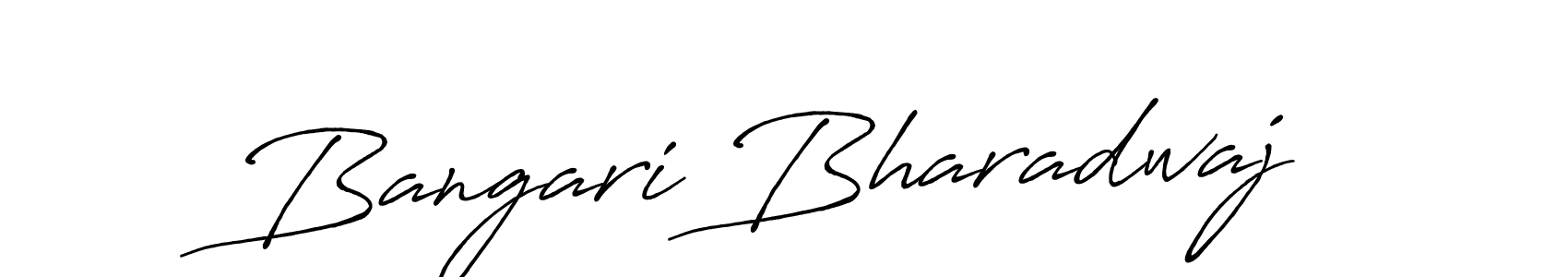 Antro_Vectra_Bolder is a professional signature style that is perfect for those who want to add a touch of class to their signature. It is also a great choice for those who want to make their signature more unique. Get Bangari Bharadwaj name to fancy signature for free. Bangari Bharadwaj signature style 7 images and pictures png