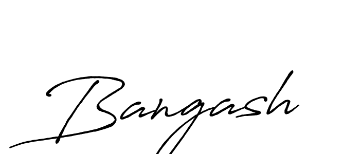 Use a signature maker to create a handwritten signature online. With this signature software, you can design (Antro_Vectra_Bolder) your own signature for name Bangash. Bangash signature style 7 images and pictures png