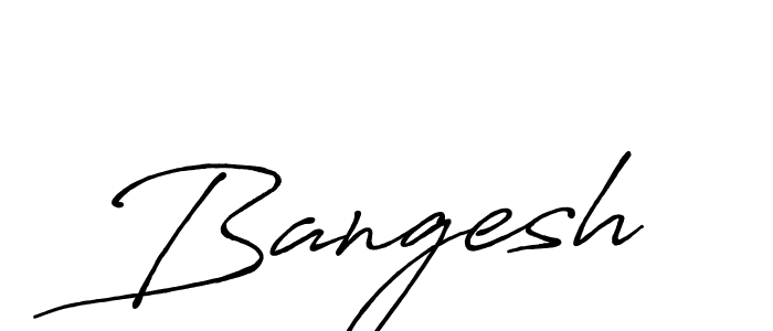The best way (Antro_Vectra_Bolder) to make a short signature is to pick only two or three words in your name. The name Bangesh include a total of six letters. For converting this name. Bangesh signature style 7 images and pictures png