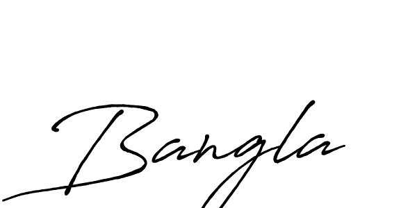 Create a beautiful signature design for name Bangla. With this signature (Antro_Vectra_Bolder) fonts, you can make a handwritten signature for free. Bangla signature style 7 images and pictures png
