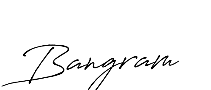 Best and Professional Signature Style for Bangram. Antro_Vectra_Bolder Best Signature Style Collection. Bangram signature style 7 images and pictures png