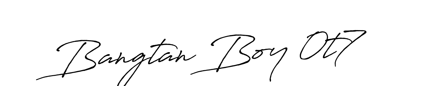 Once you've used our free online signature maker to create your best signature Antro_Vectra_Bolder style, it's time to enjoy all of the benefits that Bangtan Boy 0t7 name signing documents. Bangtan Boy 0t7 signature style 7 images and pictures png