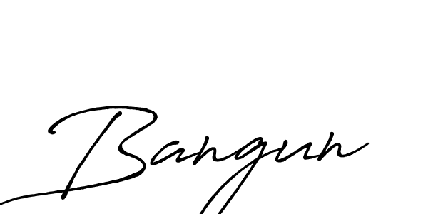 Bangun stylish signature style. Best Handwritten Sign (Antro_Vectra_Bolder) for my name. Handwritten Signature Collection Ideas for my name Bangun. Bangun signature style 7 images and pictures png