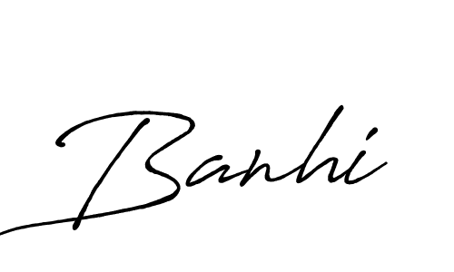 Once you've used our free online signature maker to create your best signature Antro_Vectra_Bolder style, it's time to enjoy all of the benefits that Banhi name signing documents. Banhi signature style 7 images and pictures png