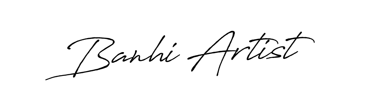It looks lik you need a new signature style for name Banhi Artist. Design unique handwritten (Antro_Vectra_Bolder) signature with our free signature maker in just a few clicks. Banhi Artist signature style 7 images and pictures png