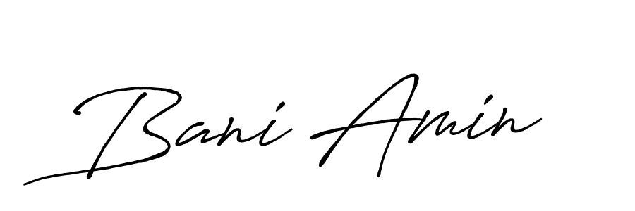 Create a beautiful signature design for name Bani Amin. With this signature (Antro_Vectra_Bolder) fonts, you can make a handwritten signature for free. Bani Amin signature style 7 images and pictures png