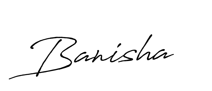 Create a beautiful signature design for name Banisha. With this signature (Antro_Vectra_Bolder) fonts, you can make a handwritten signature for free. Banisha signature style 7 images and pictures png