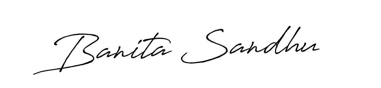 How to make Banita Sandhu signature? Antro_Vectra_Bolder is a professional autograph style. Create handwritten signature for Banita Sandhu name. Banita Sandhu signature style 7 images and pictures png