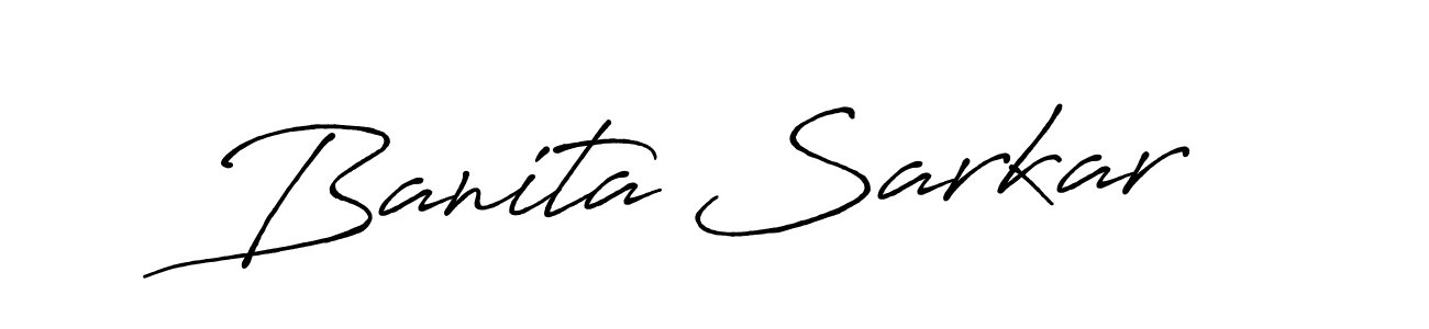 Make a beautiful signature design for name Banita Sarkar. Use this online signature maker to create a handwritten signature for free. Banita Sarkar signature style 7 images and pictures png