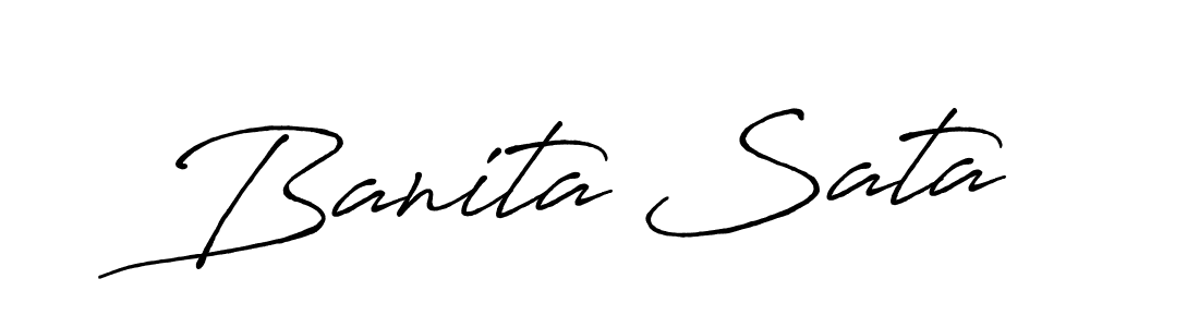 Also we have Banita Sata name is the best signature style. Create professional handwritten signature collection using Antro_Vectra_Bolder autograph style. Banita Sata signature style 7 images and pictures png