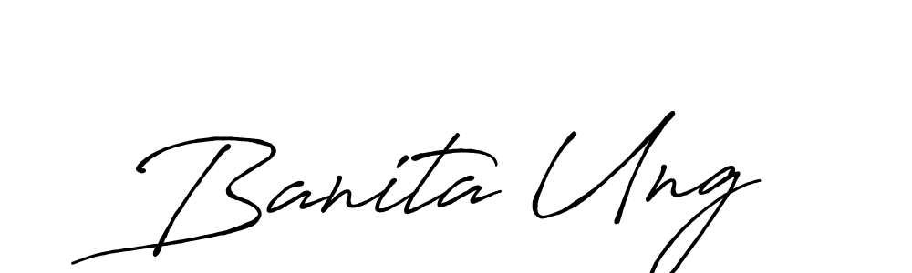 Best and Professional Signature Style for Banita Ung. Antro_Vectra_Bolder Best Signature Style Collection. Banita Ung signature style 7 images and pictures png