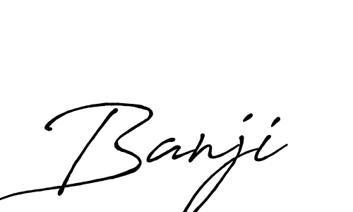 You should practise on your own different ways (Antro_Vectra_Bolder) to write your name (Banji) in signature. don't let someone else do it for you. Banji signature style 7 images and pictures png