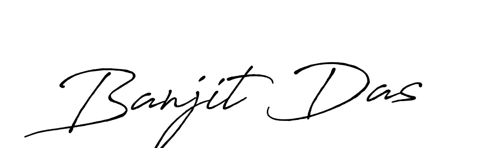 How to make Banjit Das name signature. Use Antro_Vectra_Bolder style for creating short signs online. This is the latest handwritten sign. Banjit Das signature style 7 images and pictures png