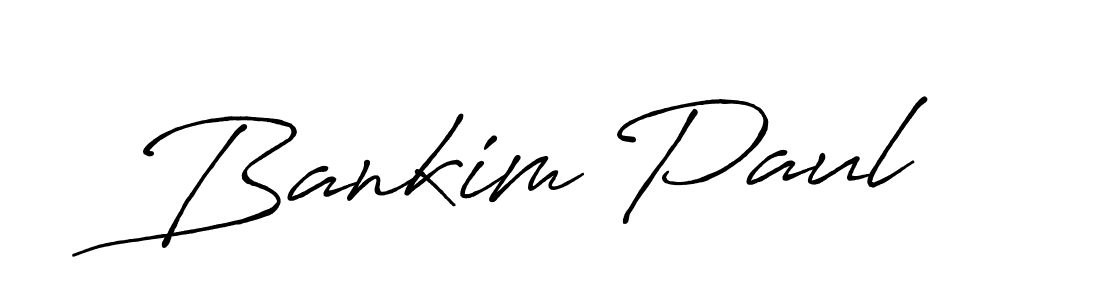 Use a signature maker to create a handwritten signature online. With this signature software, you can design (Antro_Vectra_Bolder) your own signature for name Bankim Paul. Bankim Paul signature style 7 images and pictures png