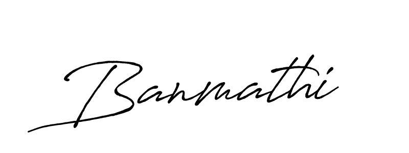 How to make Banmathi name signature. Use Antro_Vectra_Bolder style for creating short signs online. This is the latest handwritten sign. Banmathi signature style 7 images and pictures png